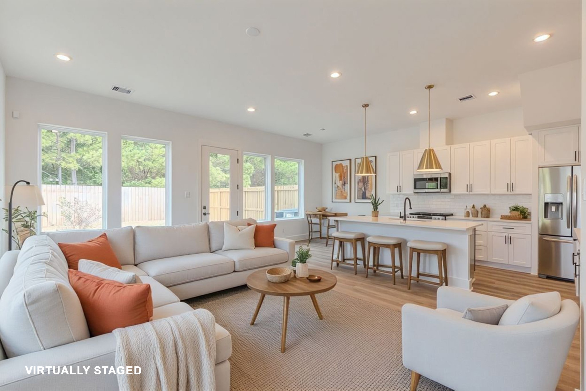 7628 Inwood Hls Lane Houston, TX 77088 - Photo 35 of 46 a living room with furniture and a large window