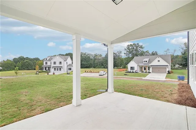 a front view of a building