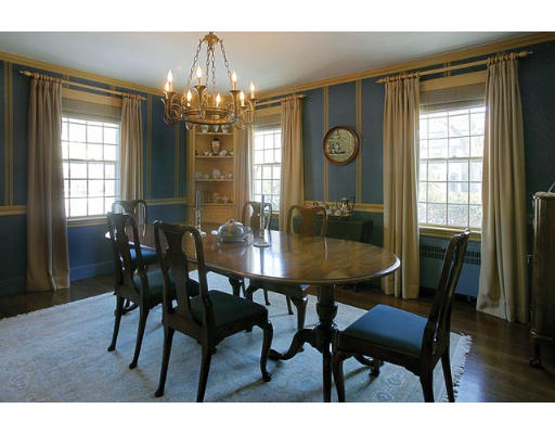 25 Manor House Road Newton, MA 02459 - Photo 2 of 7 a view of a dining room with furniture and window