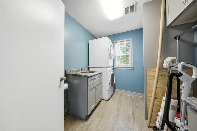 a view of a kitchen from the hallway