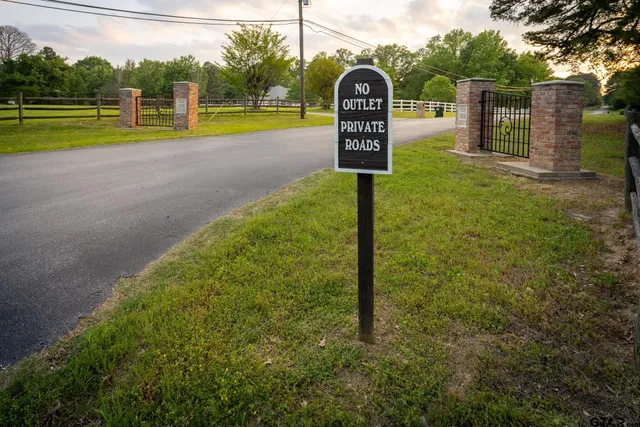 a view of backyard with green space