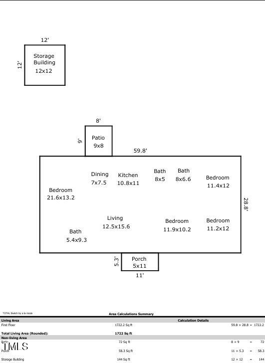 4011 Garrett Road Durham, NC 27707 - Photo 46 of 46 4011 Garrett Rd - Floor plan jpg