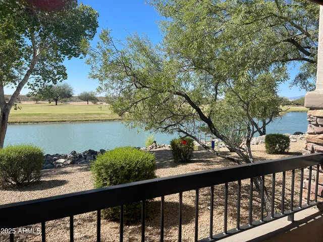 a view of a street from a balcony
