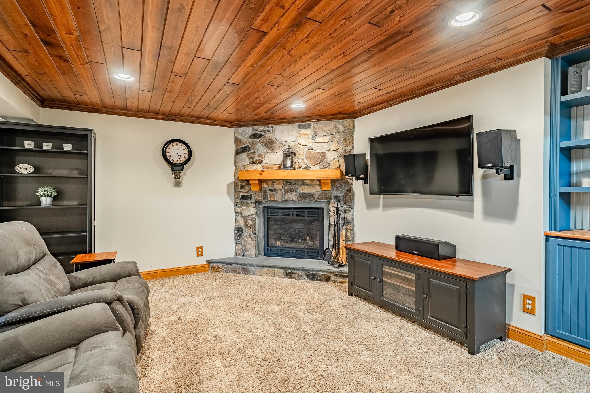617 Tunbridge Road West Chester, PA 19382 - Photo 37 of 59 Finished Basement with Gas Fireplace