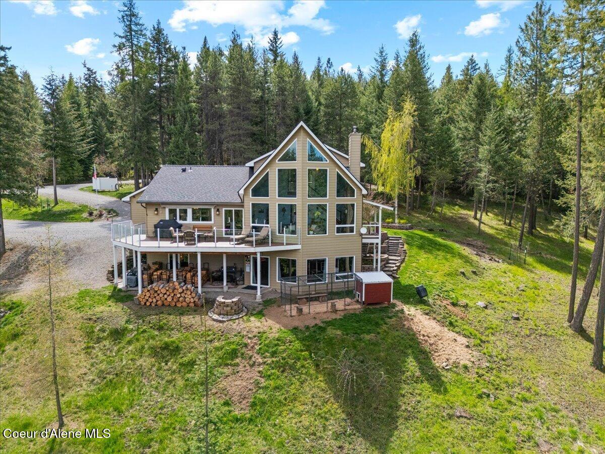 4177 East Eagles Mere Road Harrison, ID 83833 - Photo 3 of 100 67-Aerial Back of Home