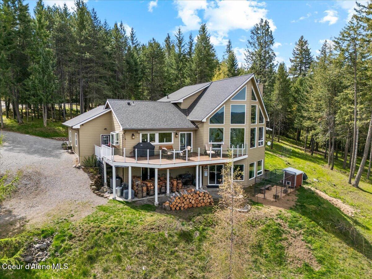 4177 East Eagles Mere Road Harrison, ID 83833 - Photo 75 of 100 68-Aerial Back of Home