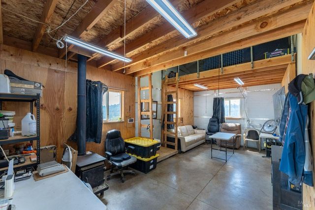 a view of room with gym equipment