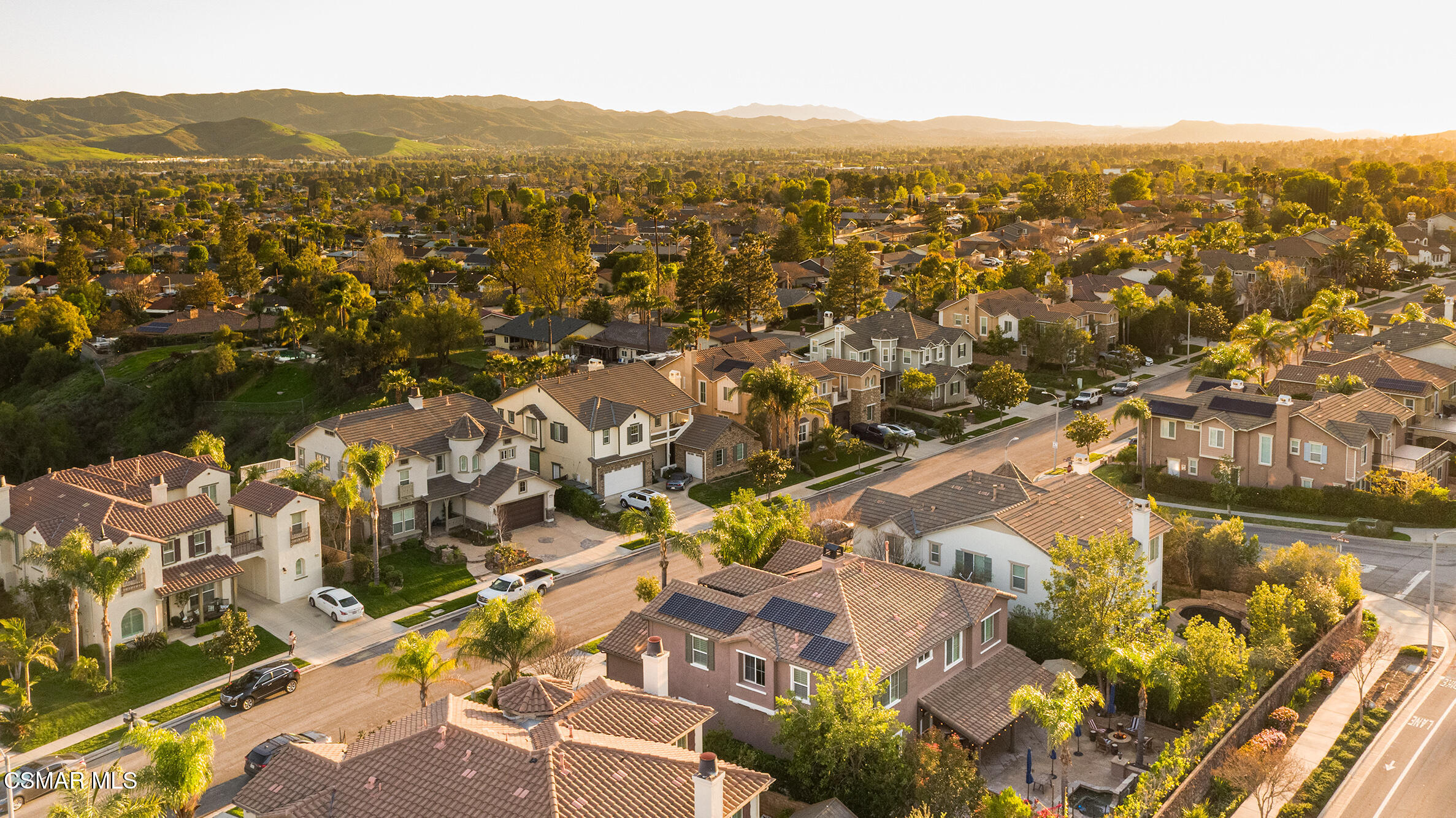 5019 Corral Street Simi Valley, CA 93063 - Photo 45 of 50 an aerial view of residential house with outdoor space and river