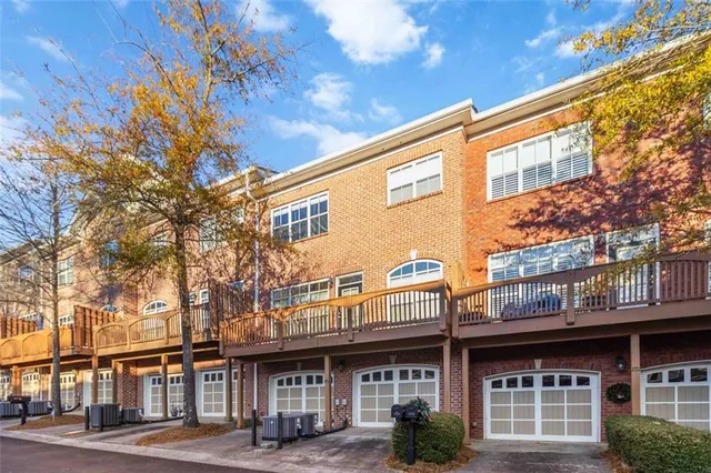 a view of a building with a street
