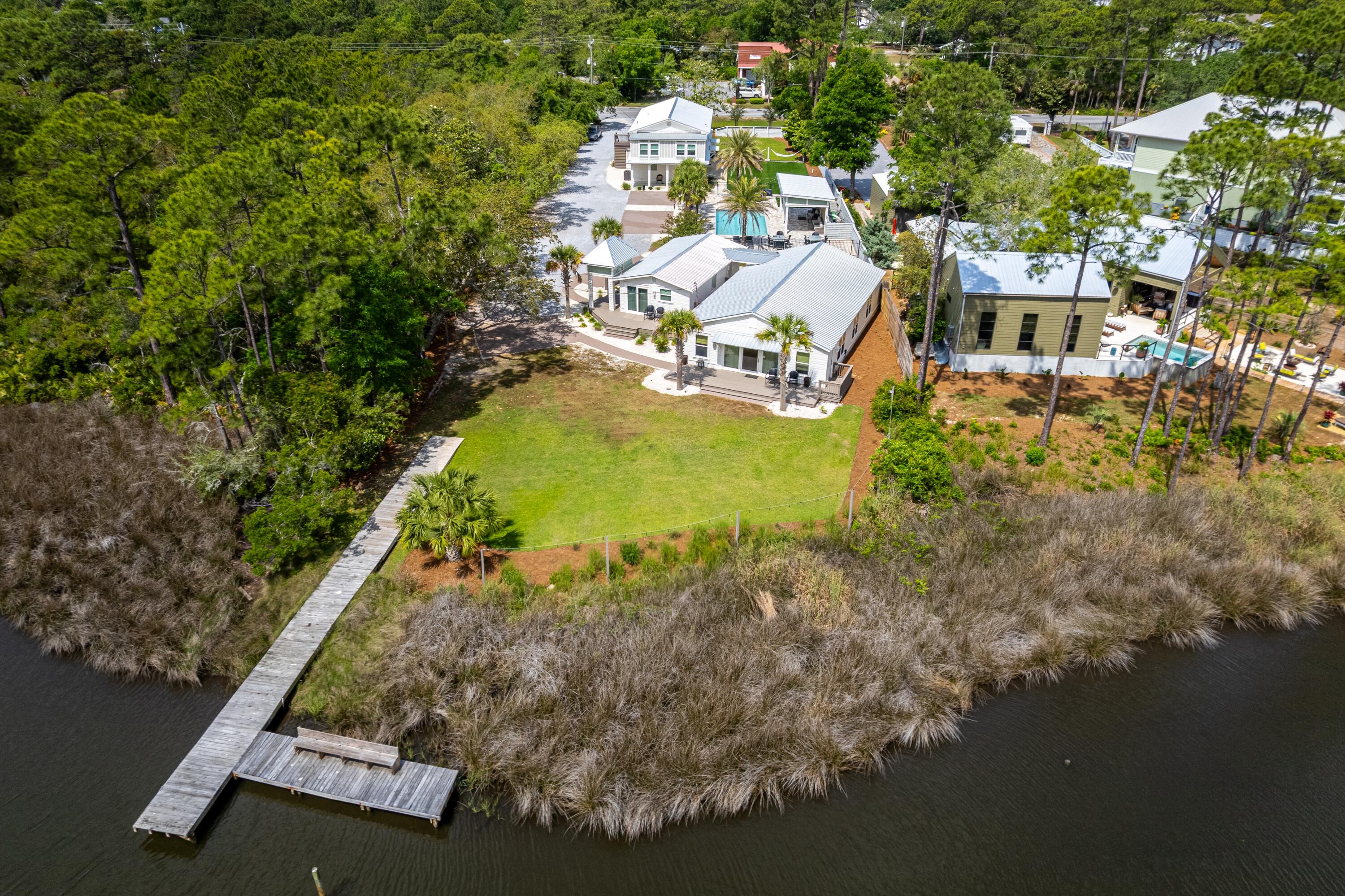 1120 Mack Bayou Road Santa Rosa Beach, FL 32459 - Photo 8 of 116 1120 Mack Bayou Drone Exterior
