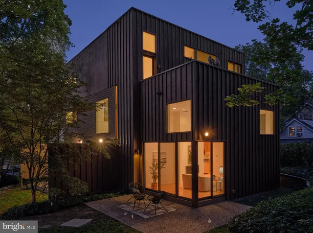 a front view of a house