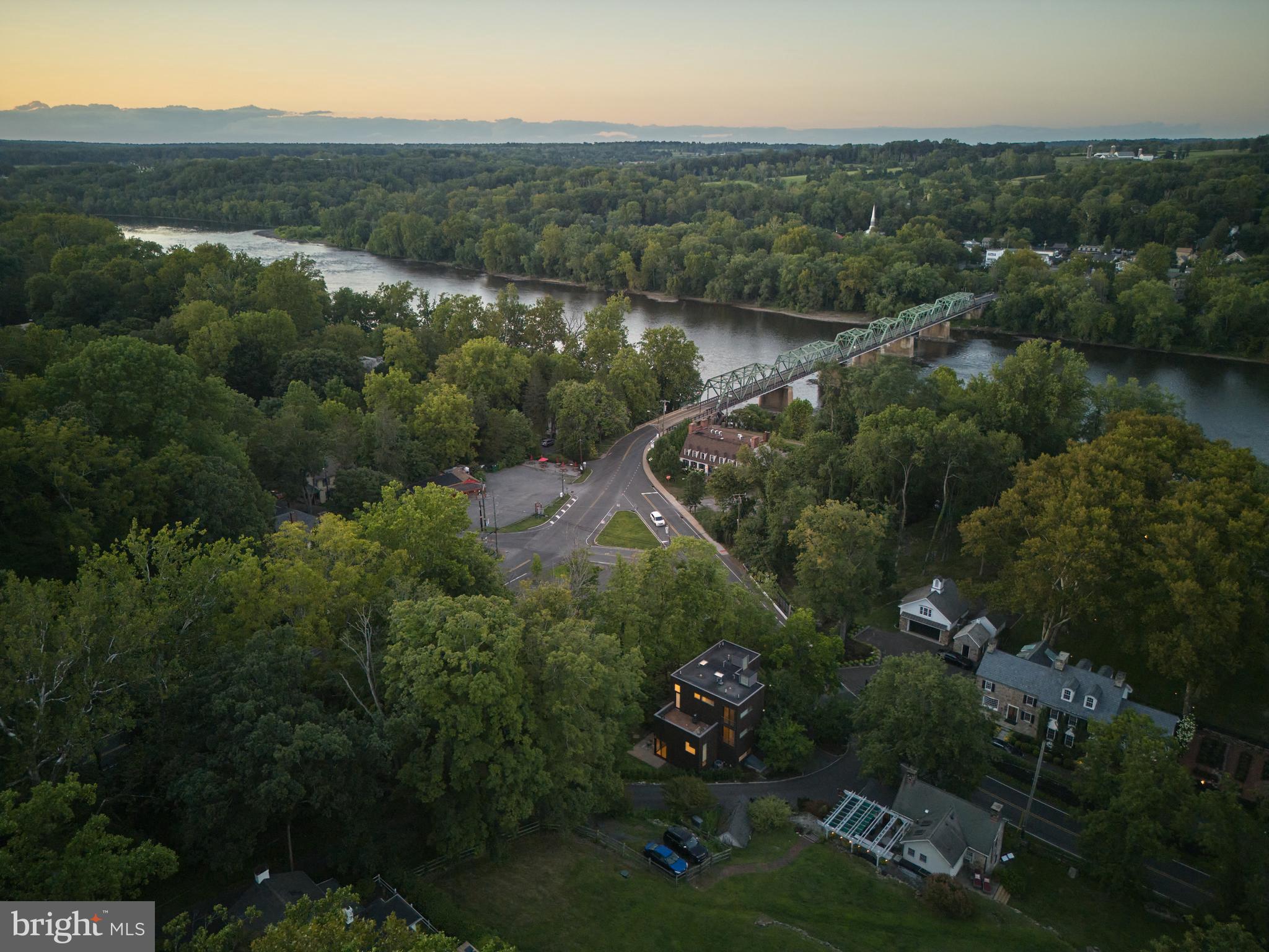 7189 Centerbridge Road New Hope, PA 18938 - Photo 48 of 48 an aerial view of green landscape with trees houses and mountain view