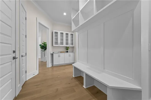 a view of living room with furniture and a window