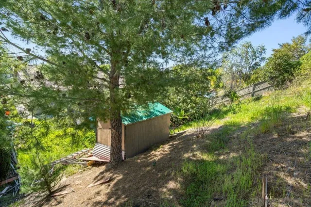 a front view of a house with patio