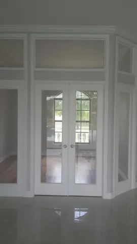 a view of front door