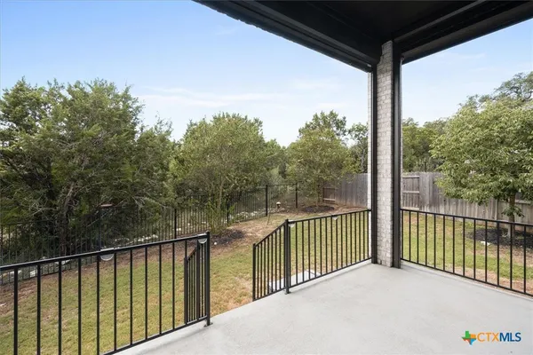 a view of a balcony