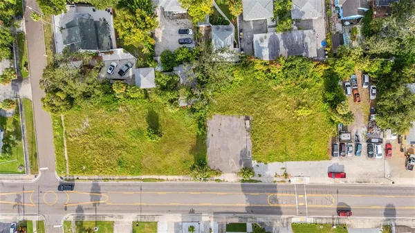 an aerial view of a city