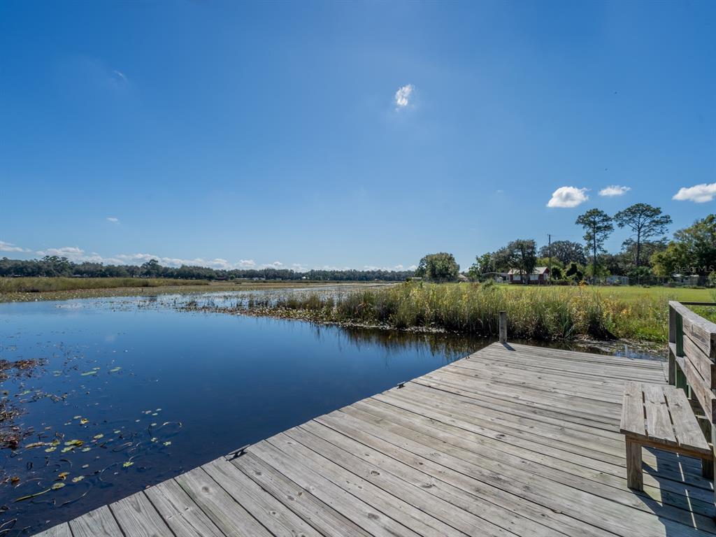 24797 Northeast 135th Street Salt Springs, FL 32134 - Photo 2 of 61 a view of a lake with couches and wooden floor