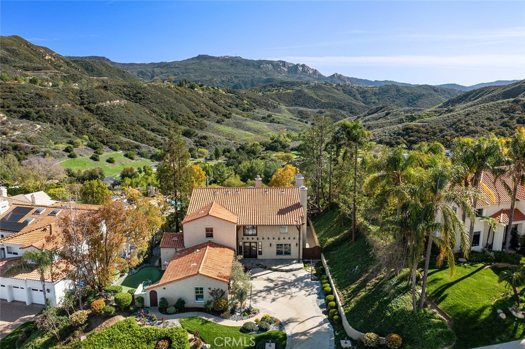 24920 Pso Del Rancho Calabasas, CA 91302 - Photo 3 of 58 Front of House with Mountains in Back