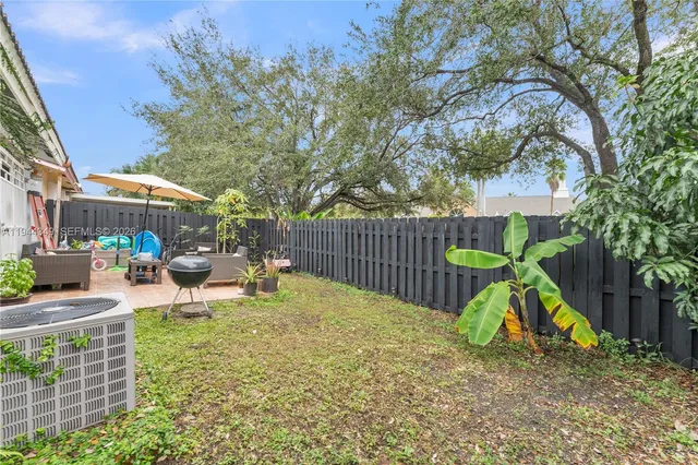 a view of a park with slide