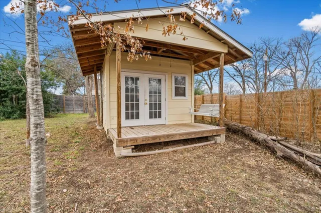 a view of a small house