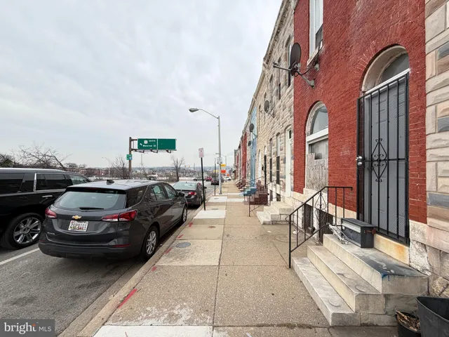 a view of a city with tall buildings