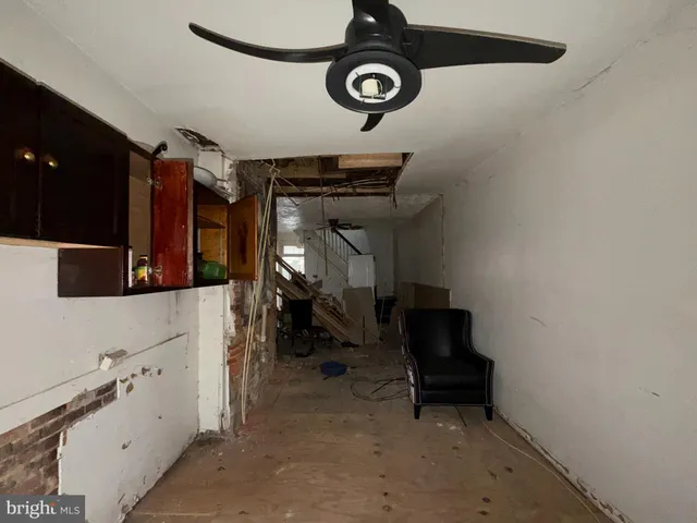 a view of storage and utility room