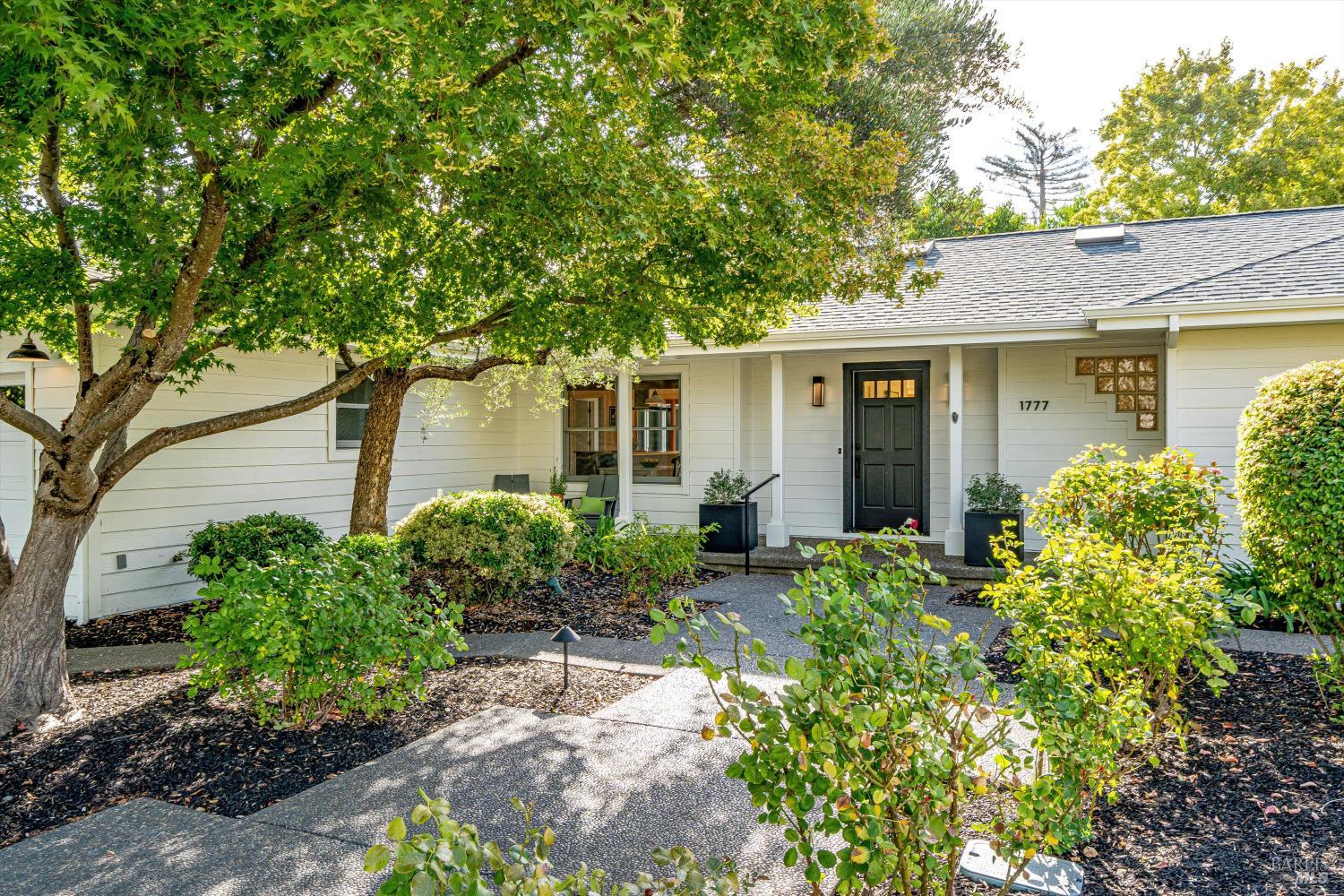 1777 Adams Street St. Helena, CA 94574 - Photo 30 of 31 a front view of a house with garden