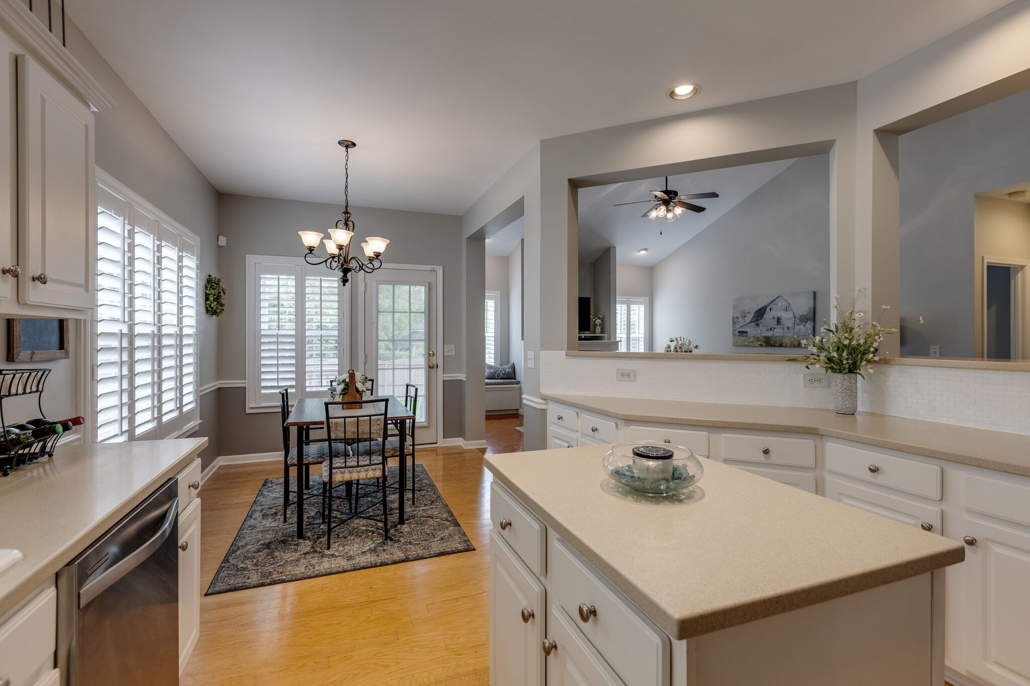 3133 Brimstead Drive Franklin, TN 37064 - Photo 15 of 32 a view of a kitchen area kitchen island dining table and chairs