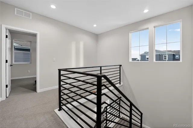 a view of a staircase