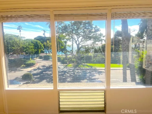 a view of a room and window