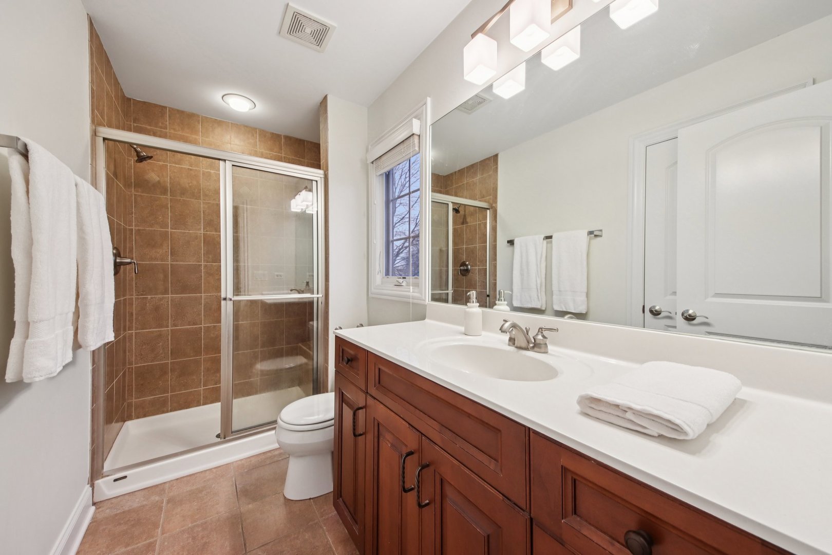 1135 North Main Street Naperville, IL 60563 - Photo 23 of 52 a bathroom with a sink a toilet and shower