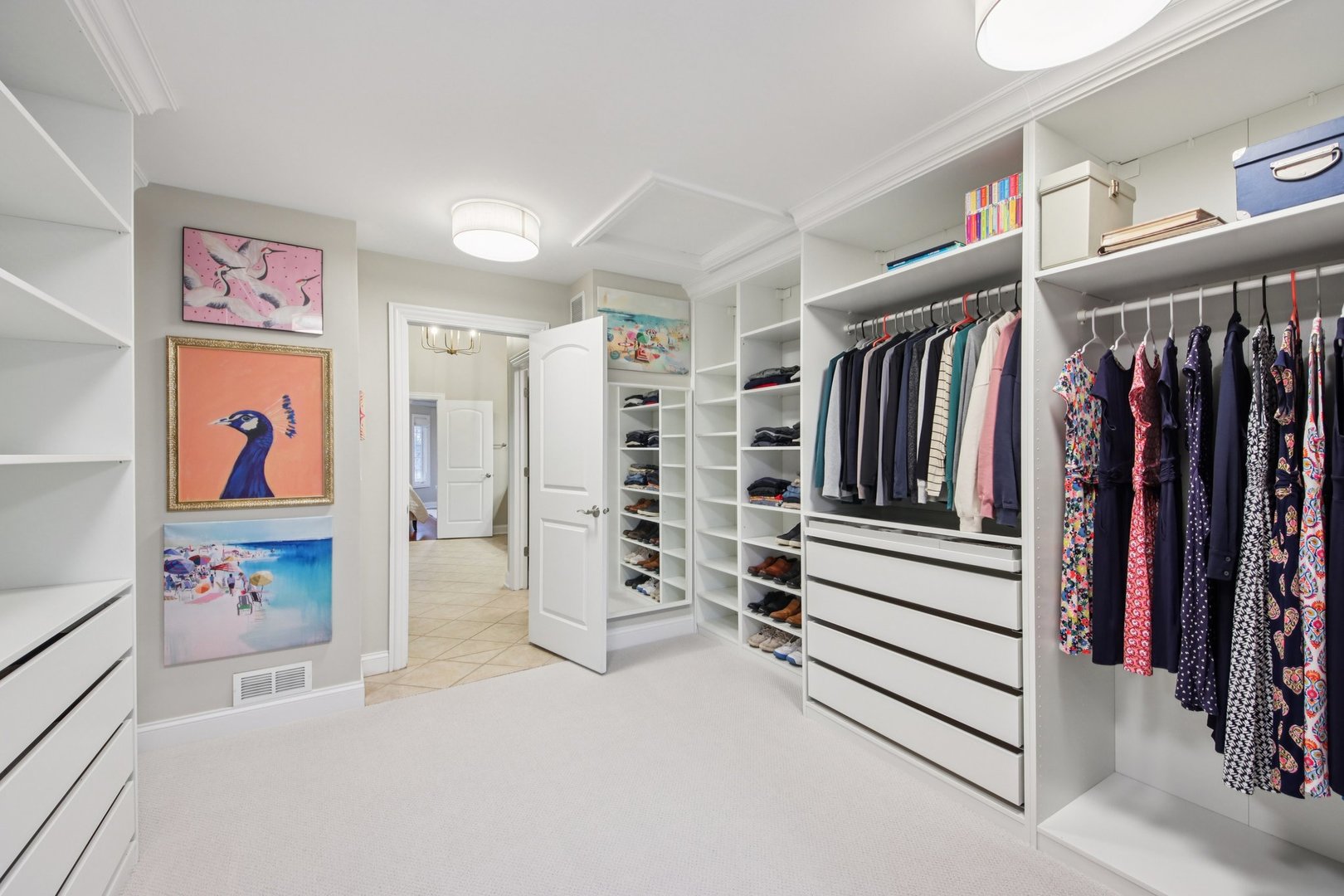 1135 North Main Street Naperville, IL 60563 - Photo 36 of 52 a view of walk in closet with clothes and shoes