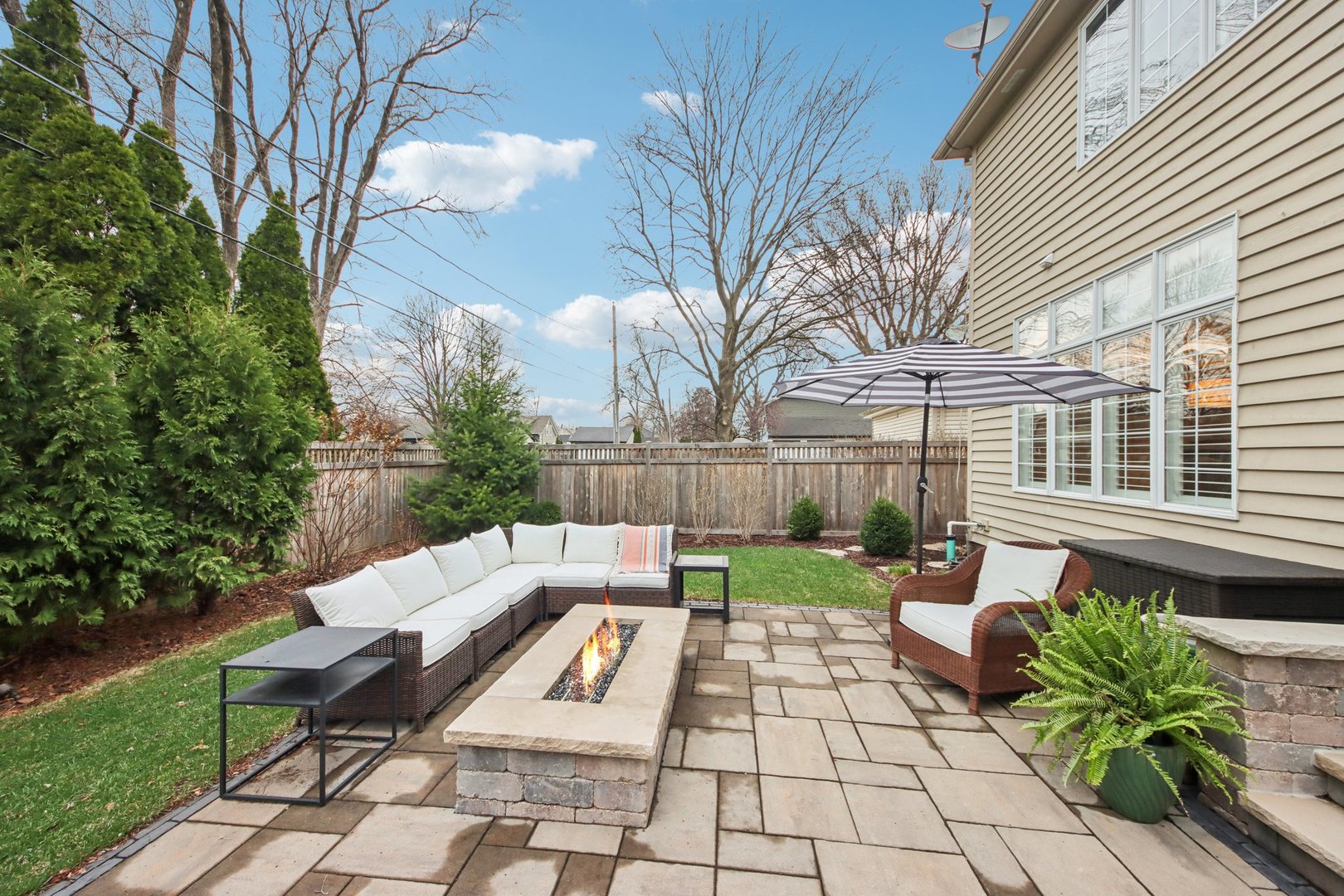1135 North Main Street Naperville, IL 60563 - Photo 44 of 52 a view of backyard with seating space