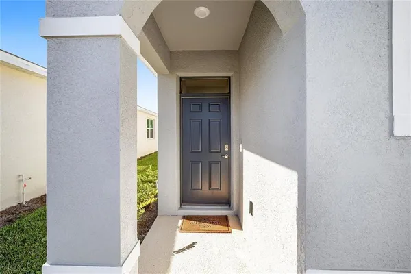 a view of front door
