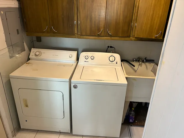 a view of storage and utility room