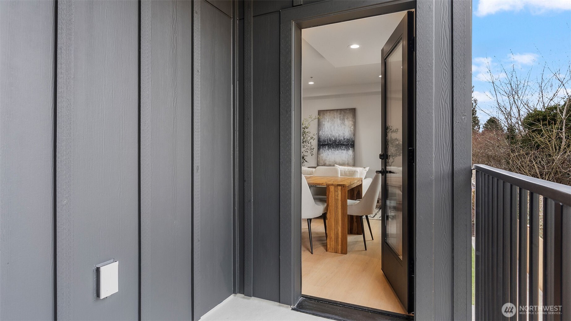 225 106th Street Southwest, Unit A2 Everett, WA 98204 - Photo 19 of 26 a view of a hallway with a livingroom and a bathroom
