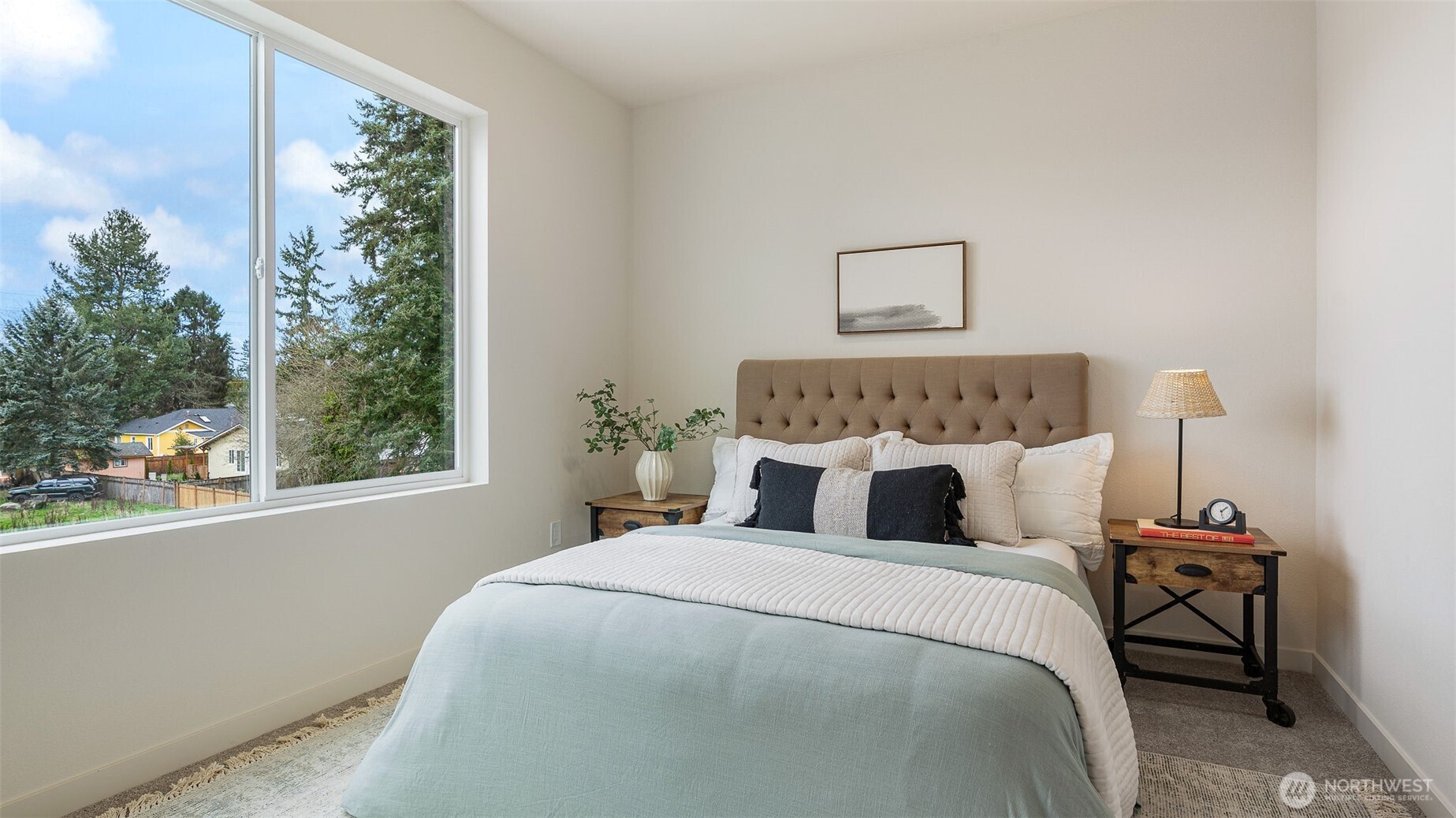 225 106th Street Southwest, Unit A2 Everett, WA 98204 - Photo 10 of 26 a bedroom with a bed and a window