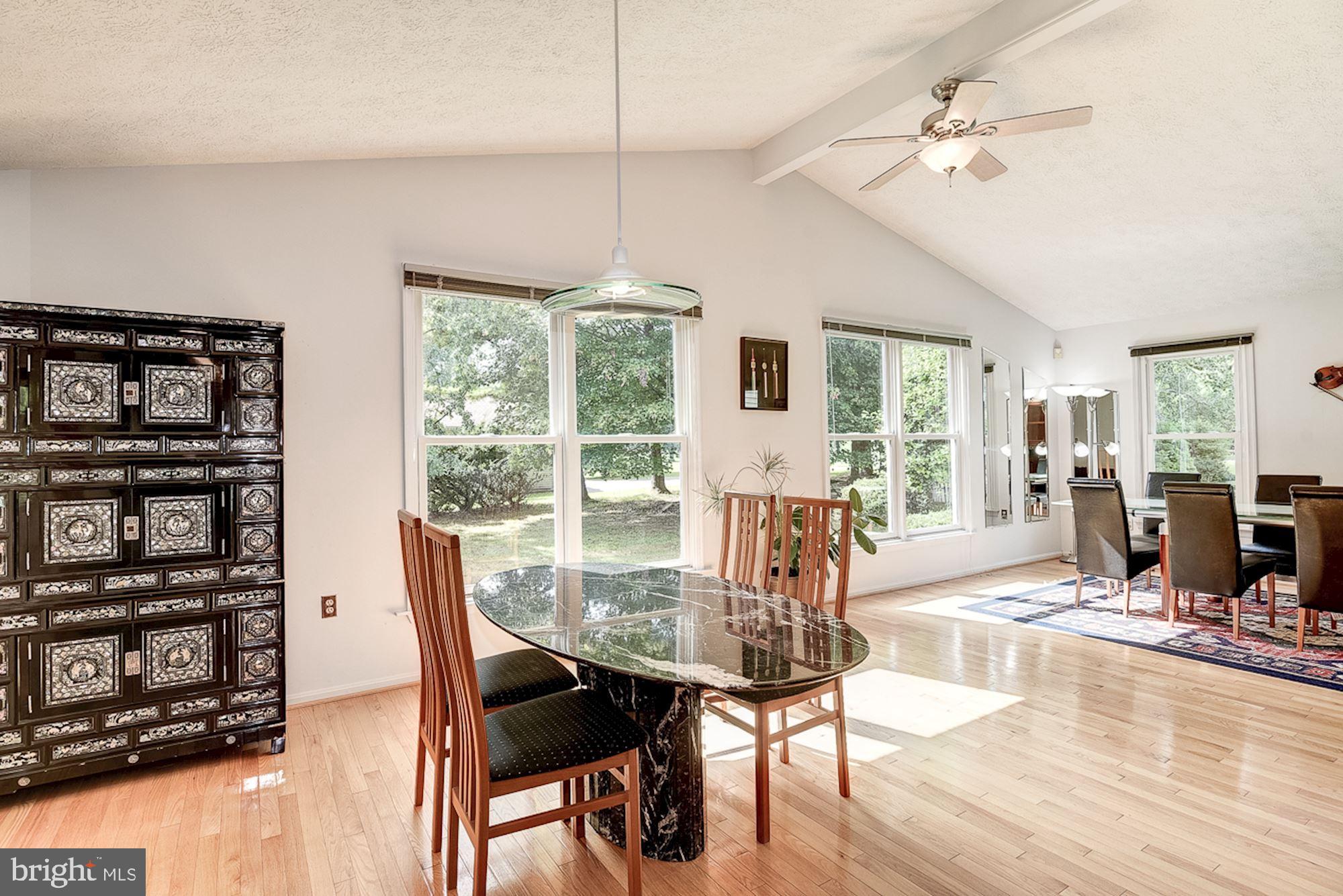 3221 Sharp Road Glenwood, MD 21738 - Photo 8 of 53 Dining Room | Cathedral Ceilings | Hardwood Floors