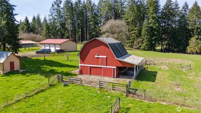 a aerial view of a house