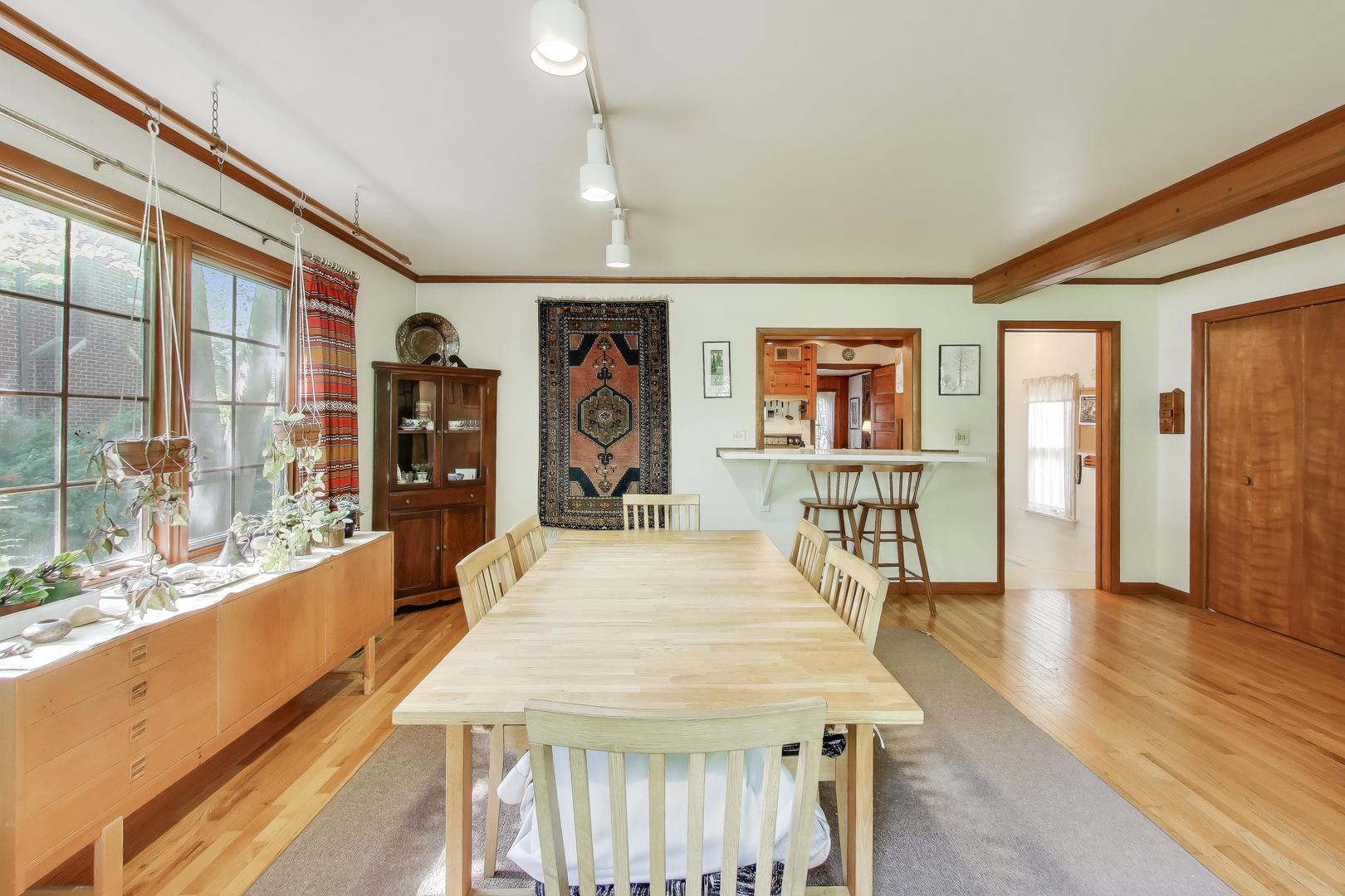 2113 Forestview Road Evanston, IL 60201 - Photo 9 of 18 wooden floor with a large window