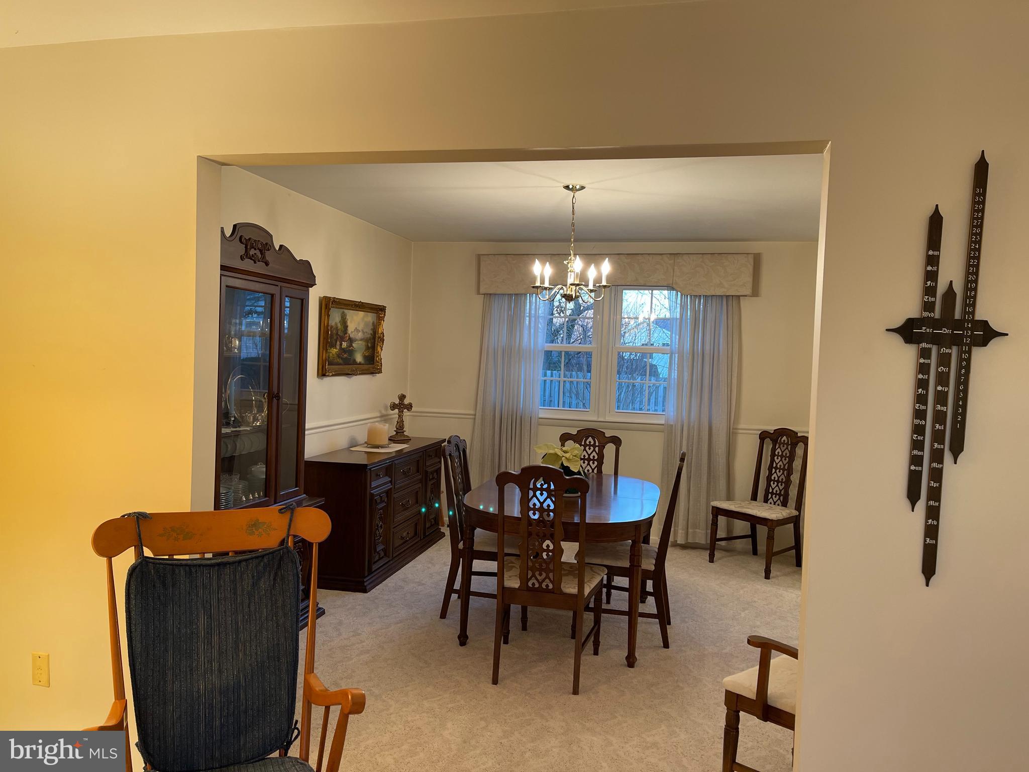 6422 Meriwether Lane Springfield, VA 22150 - Photo 8 of 36 From Living Room into Dining Room