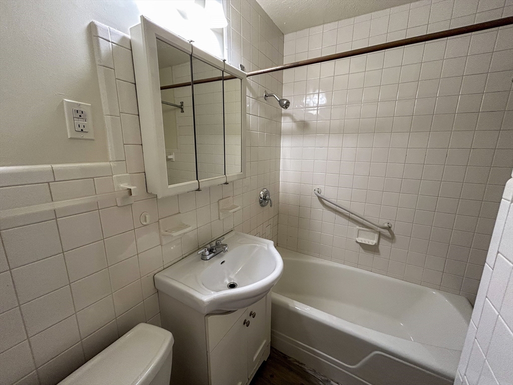 1911 River Street, Unit 2 Boston, MA 02136 - Photo 16 of 16 a bathroom with a sink a toilet and shower