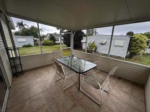 a view of outdoor space with seating area