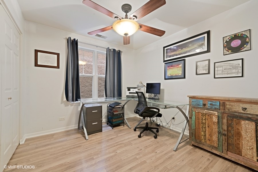 649 West Division Street, Unit B Chicago, IL 60610 - Photo 12 of 15 a view of a workspace with furniture and a window