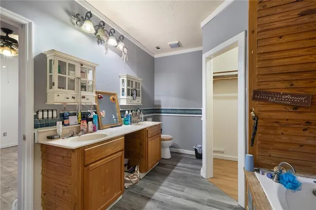 a room with storage and utility