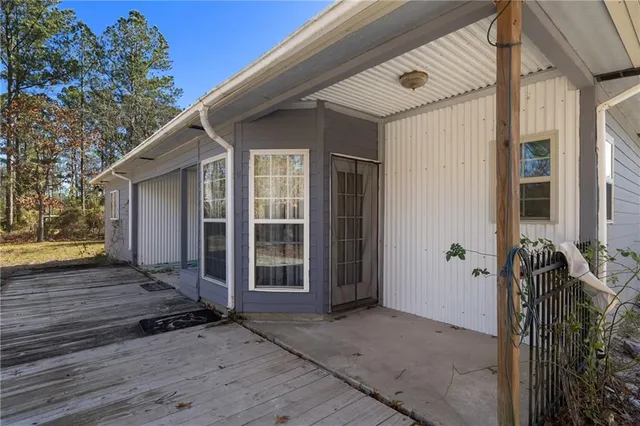a view of house with wooden floor