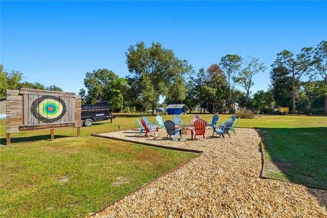 a view of a swimming pool with an ocean view