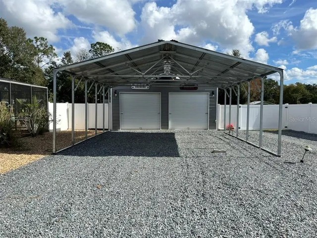 a view of garage