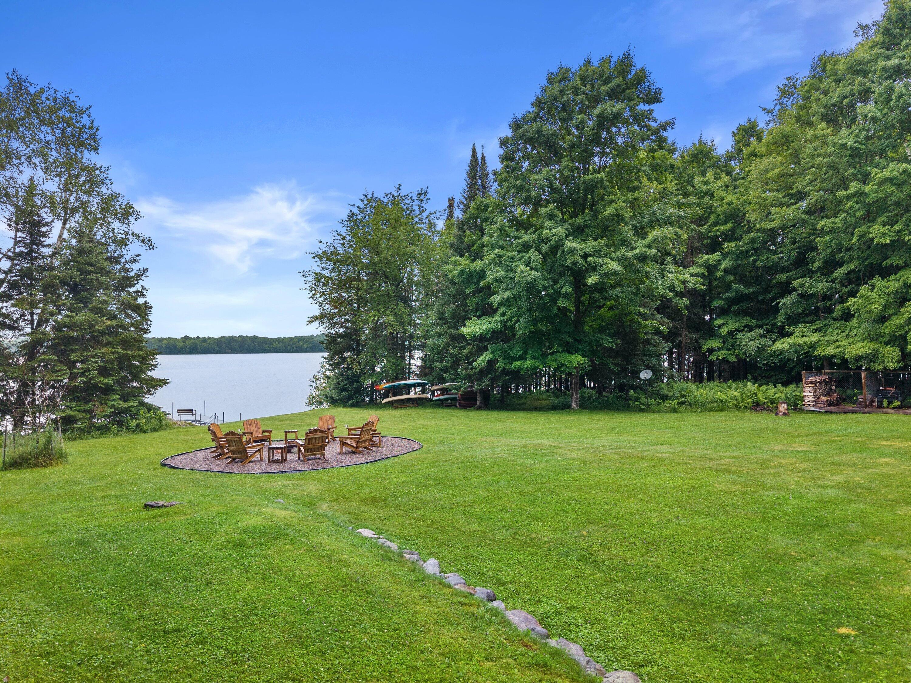 11098 East Halsey Lake Road Long Lake, WI 54542 - Photo 5 of 63 firepit area